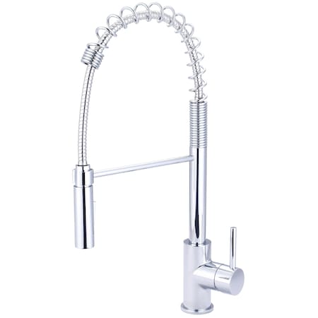 Pioneer Industries Single Handle Pre-Rinse Spring Pull-Down Kitchen Faucet in Chrome 2MT280
